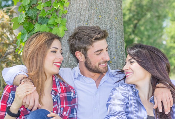 group of friends relaxing in the nature - does a virgo man cheat